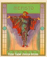 Mefisto outer cigar box label