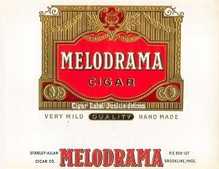 Melodrama inner cigar label