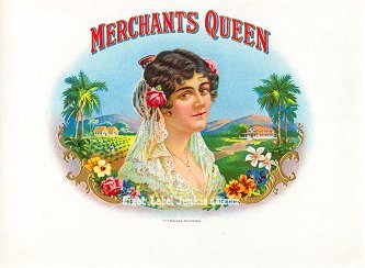 Merchants Queen inner cigar label