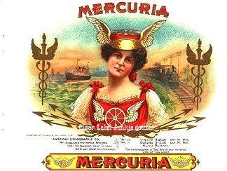 Mercuria cigar box label