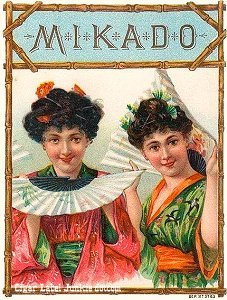 Mikado outer- cigar box label