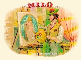 Milo cigar box label
