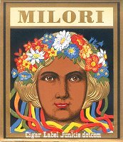 Milori outer cigar box label