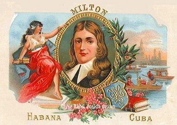 Milton cigar box label