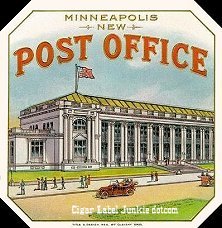Minn PO cigar box label