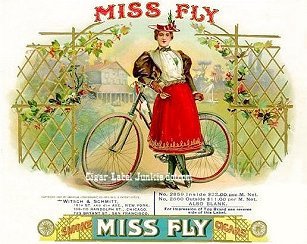 Miss Fly cigar box label