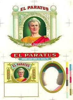 El Paratus- cigar box label