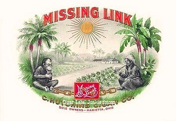 Missing Link- cigar box label