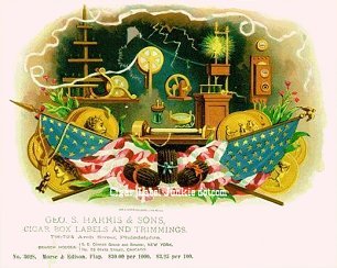 Morse-Edison cigar box label
