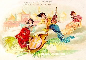 Musette cigar box label