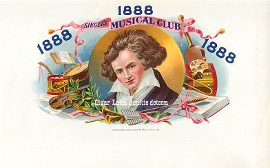 Musical Club cigar box label