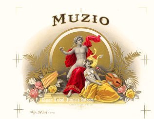 Muzio cigar box label