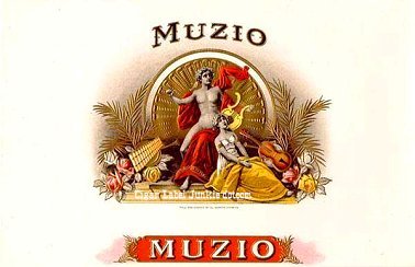 Muzio cigar box label