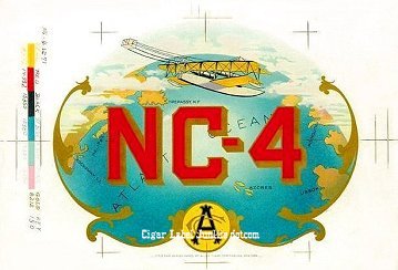 NC 4 cigar box label