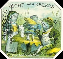 Night Warblers smp- cigar box label