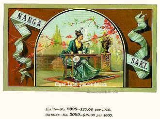 Nanga Saki- cigar box label