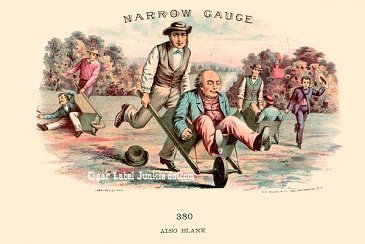 Narrow Gauge cigar box label