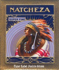Natcheza outer cigar label