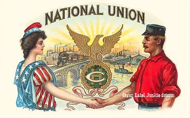 National Union cigar box label