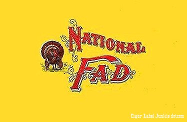 National Fad- cigar box label