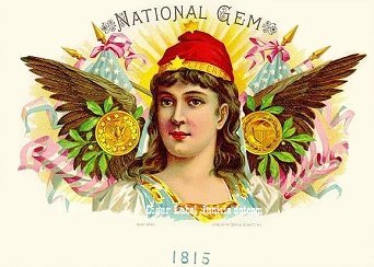 Nat'l Gem cigar box label