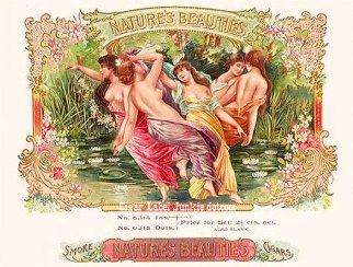 Natures Beauties- cigar box label