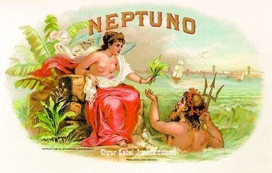 Neptuno- cigar box label