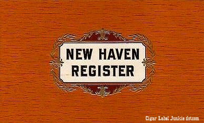 New Haven Register cigar box label