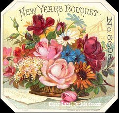 New Year Bouq cigar label