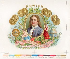 Newton cigar box label