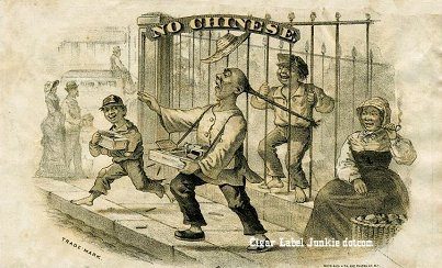 No Chinese- cigar box label
