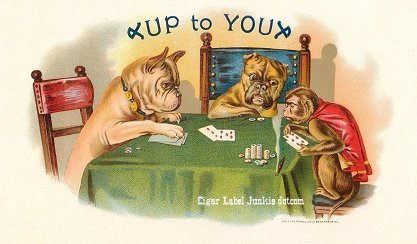 Up To You- cigar box label
