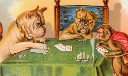 No Monkeying cigar box label