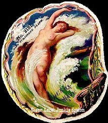 Ocean Wave cigar box label