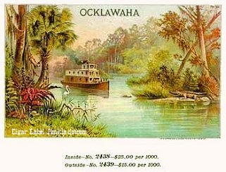Ocklawaha cigar box label