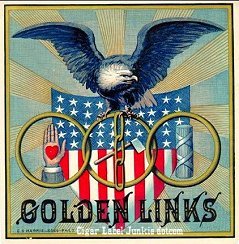 Golden Links- cigar box label
