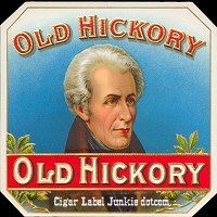 Old Hickory outer cigar box label