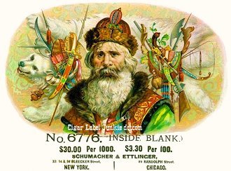 Old Hunter-cigar box label