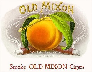 Old Mixon cigar box label