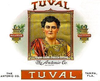 Tuval- cigar box label