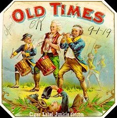 Old Times cigar box label