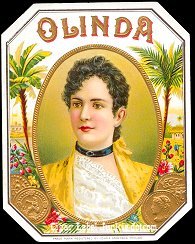 Olinda outer cigar label