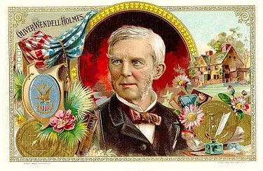 Oliver W Holmes cigar box label