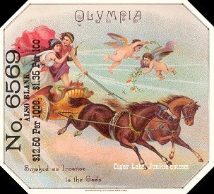 Olympia- cigar box label