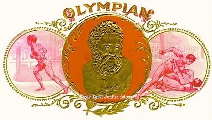 Olympian 2 cigar box label