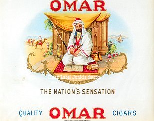 Omar inner cigar label