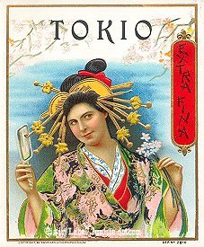 Tokio- cigar box label