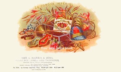 La Corona- cigar box label