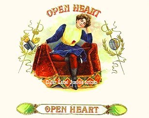 Open Heart cigar box label