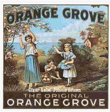 Orange Grove cigar box label